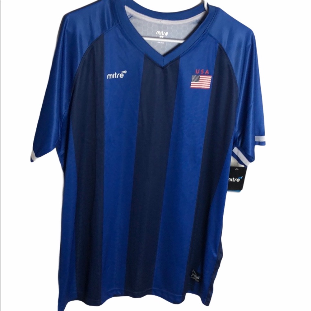 Mitre Team USA ProFlow Striped Jersey Shirt Size M